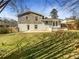 Spacious backyard with patio, fenced yard and mature trees at 6296 Flamingo Way, Morrow, GA 30260