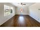 Spacious living room with hardwood floors ready for your personal touches at 6296 Flamingo Way, Morrow, GA 30260
