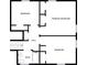 Upstairs floorplan featuring bedrooms, primary bedroom, bathroom and hall at 6296 Flamingo Way, Morrow, GA 30260