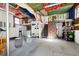 Finished basement area, great for recreation and storage with stairs and climbing wall at 975 Malibu Dr, Marietta, GA 30066