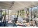 Relaxing screened porch with seating, offering comfort and outdoor views at 975 Malibu Dr, Marietta, GA 30066