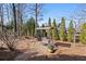 A backyard with a swing, greenery, and trees, perfect for relaxation and Gathering time at 4465 Newhall Dr, Cumming, GA 30040