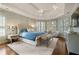 Serene main bedroom featuring tray ceiling, window seating, and neutral colors at 4465 Newhall Dr, Cumming, GA 30040