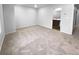 Large bedroom with neutral carpet and a view of the ensuite bathroom at 1112 Highwood Ln, Atlanta, GA 30344