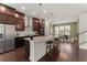 Gourmet kitchen featuring stainless steel appliances, granite countertops, and kitchen island at 355 Walker Avenue, Roswell, GA 30076