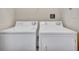 Convenient laundry area featuring a washer and dryer at 1850 Cotillion Dr # 3305, Atlanta, GA 30338