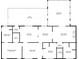 Floor plan depicts primary bedroom, kitchen, dining, Gathering and sun rooms at 1370 Cronic Town Rd, Auburn, GA 30011