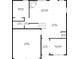 First floor plan showcases layout of bedrooms, kitchen, living room, garage, and dining room at 332 Hinton Farm Way, Dacula, GA 30019