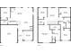 Floor plans showing the layout of the first and second floors, including measurements at 332 Hinton Farm Way, Dacula, GA 30019