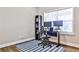 Functional home office with a modern desk, ergonomic chair, and plenty of natural light at 429 Stagecoach Bnd, Smyrna, GA 30080