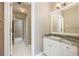 Clean bathroom with granite countertops, and a tiled shower, offering functionality and style at 5029 Tarry Glen Dr, Suwanee, GA 30024