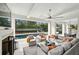 Covered patio offering lots of comfortable seating, an in-ground pool, and room for outdoor dining at 100 Tuxedo Nw Ter, Atlanta, GA 30342