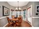 Charming breakfast nook with natural light and a view of the backyard at 1394 Meadow Springs Dr, Lilburn, GA 30047