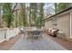 Inviting back deck area features an outdoor dining set and comfortable seating, perfect for relaxation at 2528 Fernleaf Nw Ct, Atlanta, GA 30318