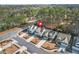 An elevated view of the home highlighting its position within the community and street access at 1078 Amarose Ln, Marietta, GA 30066