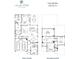 Detailed floor plan showing the layout of a spacious, two-story home, featuring multiple bedrooms, living areas, and a garage at 1078 Amarose Ln, Marietta, GA 30066