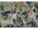 Aerial view of a neighborhood showcasing houses and tree-lined streets at 1834 Buckeye Sw St, Atlanta, GA 30310