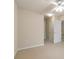 Empty carpeted bedroom with neutral walls, a ceiling fan, and a single window at 184 Darbys Crossing Ct, Hiram, GA 30141