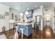 Modern kitchen with stainless steel appliances, a center island, and bright white cabinets at 420 Rammel Oaks Dr, Avondale Estates, GA 30002