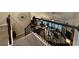 Upper view of the living room showcasing the fireplace, furniture, and decor at 3828 Southfield Ct, Loganville, GA 30052