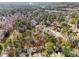 A beautiful aerial view of a neighborhood surrounded by lush trees at 9480 Hillside Dr, Roswell, GA 30076