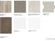 Interior finish samples for flooring, counters, tile backsplash, and cabinetry at 107 Holt Ln, Lawrenceville, GA 30046