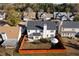 Aerial view of the property showcasing a fenced backyard perfect for outdoor enjoyment at 2773 Saddle Horn Place Southwest Pl, Snellville, GA 30039