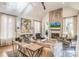 Bright living room with vaulted ceiling, fireplace, and plenty of natural light at 2727 N Thompson Ne Rd, Brookhaven, GA 30319