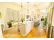Open kitchen with an island, modern appliances, and seamless flow to the living area at 155 Mado Ln, Palmetto, GA 30268