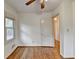 Bright bedroom with hardwood floors and a window providing natural light at 1830 Jan Hill Ne Ln, Atlanta, GA 30329