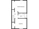 Floor plan showcasing layout of bedrooms, bathroom, hall, and stairs at 3085 Colonial Way # G, Atlanta, GA 30341