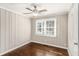 Bedroom featuring hardwood floors, and a ceiling fan at 1743 Thomas Ter, Decatur, GA 30032
