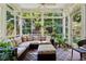 Bright sunroom with cushioned seating, large windows, and peaceful views of the surrounding greenery at 857 Stovall Ne Pl, Atlanta, GA 30342