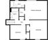 Upstairs floor plan with primary bedroom, two bedrooms, hall, and 2 bathrooms at 25 Cloud Forest Ct, Stockbridge, GA 30281