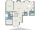 Detailed floor plan showcasing the layout of the first floor, including the living room, kitchen, and bedrooms at 182 Broder Farms Dr, Stockbridge, GA 30281
