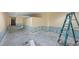 Basement showing construction with unfinished walls, ladder and concrete flooring at , Roswell, GA 30075