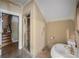Well-lit bathroom features a separate shower, soaking tub, and tile flooring, providing a spa-like experience at , Roswell, GA 30075