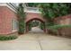 Brick archway over the driveway leading to the house at , Roswell, GA 30075