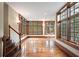 Bright living room with hardwood floors, natural light, and staircase at , Roswell, GA 30075