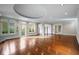 Sun-drenched living room with hardwood floors and recessed ceiling at , Roswell, GA 30075