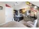 Bedroom with neutral walls, fan, and closet, offering a comfortable and versatile space at 5485 Brookstone Nw Dr, Acworth, GA 30101