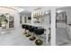 Open kitchen with a large island, stylish seating, and modern lighting at 11260 Houze Rd, Roswell, GA 30076
