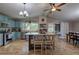 Bright kitchen featuring a large island, light blue cabinetry, and stainless steel appliances at 1240 Evans Cook Rd, Canton, GA 30115