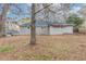 Spacious backyard with a mix of grass and natural ground cover at 2303 Pinewood Dr, Decatur, GA 30032