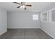 This bedroom features plush carpets, neutral walls and a fan at 1458 Walnut Log Pl, Austell, GA 30168