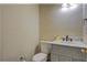 Powder room with toilet and vanity at 2436 Green Hollow Ct, Conyers, GA 30012