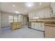 Spacious kitchen featuring white cabinets, an island, and stainless steel appliances at 2436 Green Hollow Ct, Conyers, GA 30012