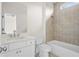 Clean bathroom featuring a shower/tub combination and a white vanity at 2517 Canopy Ct, Marietta, GA 30066