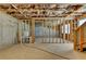 Unfinished basement space with exposed beams ready for customization and ample potential at 3856 Allegretto Cir, Atlanta, GA 30339