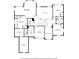 Second floor plan featuring bedrooms, bathrooms, and a large hall area at 1151 Nash Lee Sw Dr, Lilburn, GA 30047